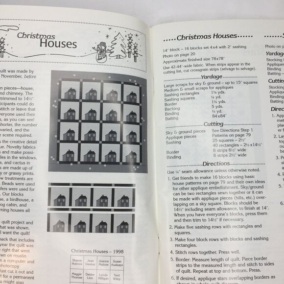 Vintage 1999 Joy To The World Quilting Pattern Book Lynda Milligan Nancy Smith - Picture 4 of 13